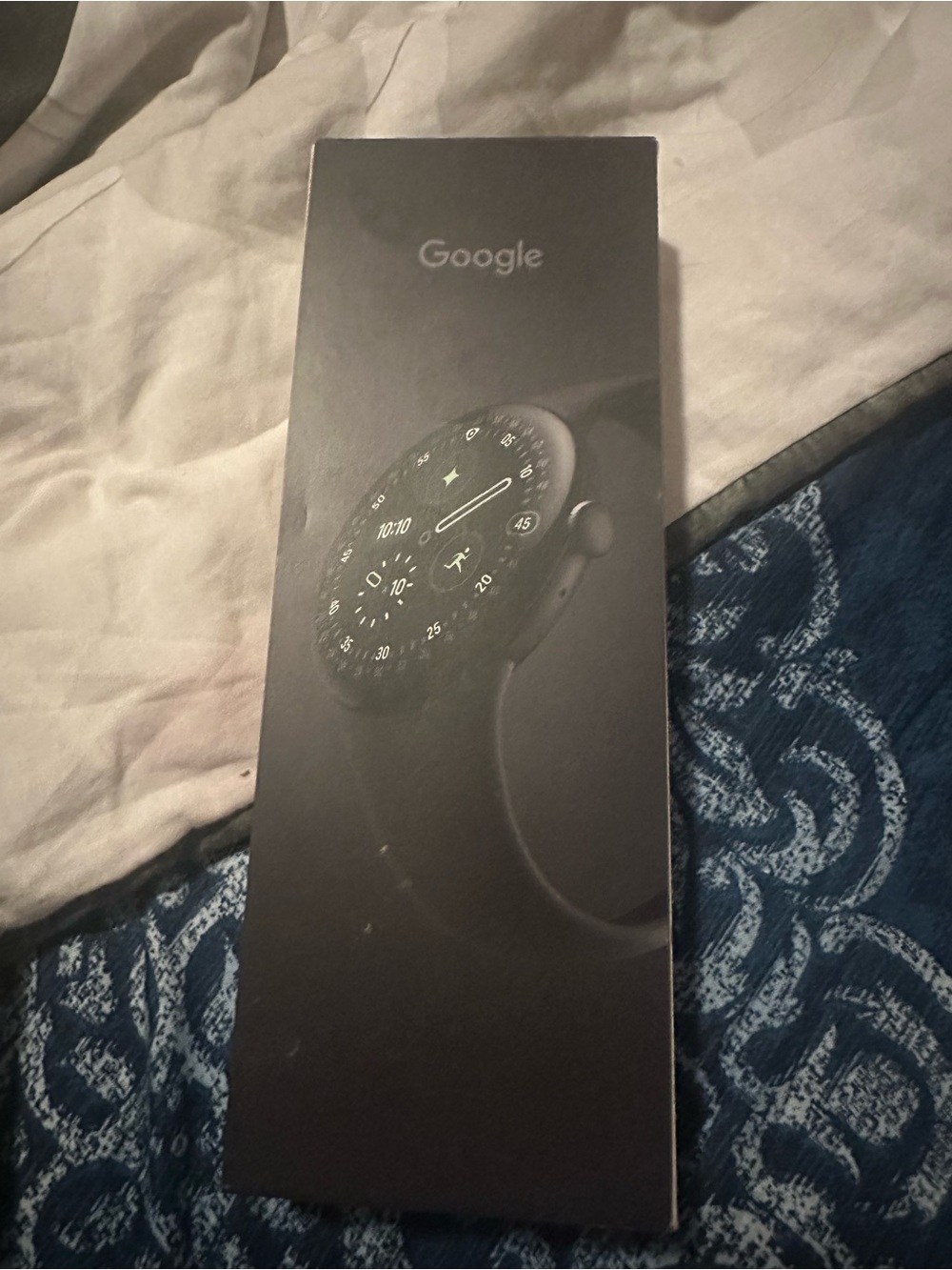 Google Pixel Watch - Black Round Smartwatch with Black Band (Boxed Image)